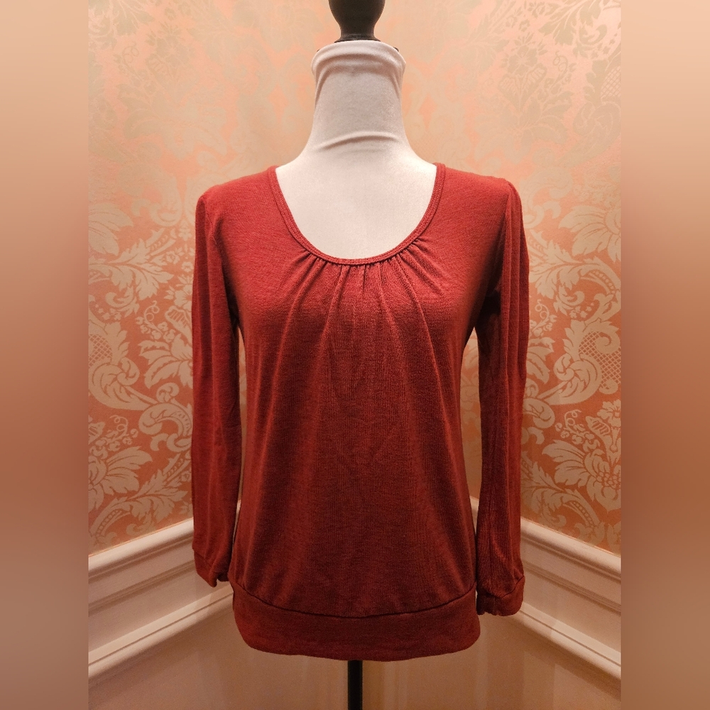 Ruched Long Sleeve Top